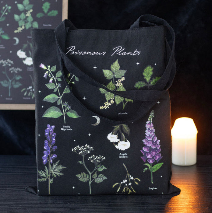 Gothic Poisonous Plants Tote Bag