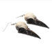 Gothic Jewellery Resin Crow Skull Earrings