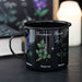 Gothic Homeware Poisonous Plants Enamel Mug