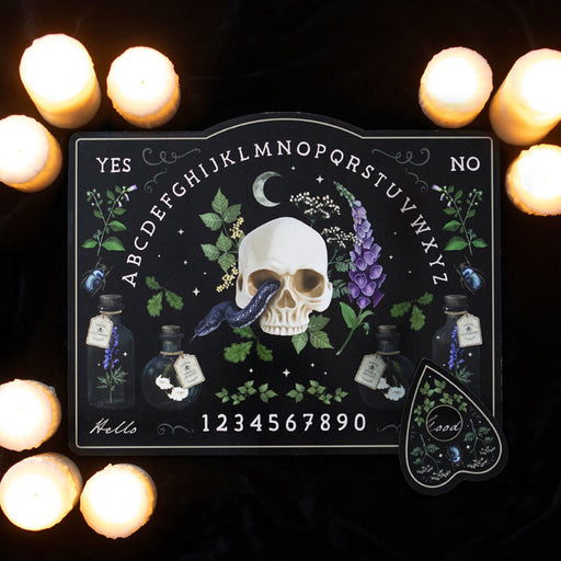 Gothic Homeware Poisonous Plants Skull Talking Board