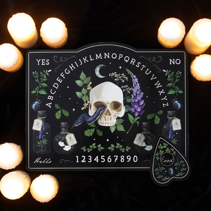 Gothic Homeware Poisonous Plants Skull Talking Board