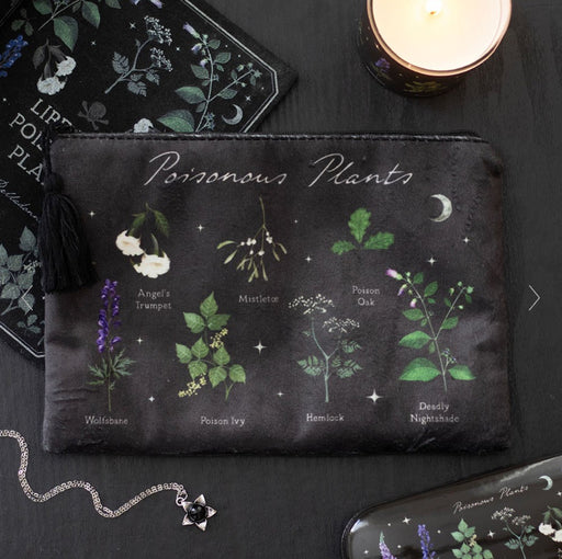 Gothic Poisonous Plants Makeup Bag