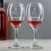Engraved 5th Wedding Anniversary Wine Glasses - 5 Years