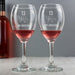 Engraved 13th Wedding Anniversary Wine Glasses - 13 Years