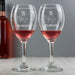 Engraved 16th Wedding Anniversary Wine Glasses - 16 Years