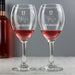 Engraved 17th Wedding Anniversary Wine Glasses - 17 Years