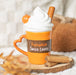 Autumn Decor Pumpkin Spice Latte Shaped Lidded Mug