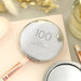 Personalised 100th Birthday Round Compact Mirror