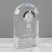 Engraved 15th Wedding Anniversary Crystal Clock