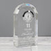 Engraved 11th Wedding Anniversary Crystal Clock