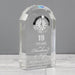Engraved 19th Wedding Anniversary Crystal Clock