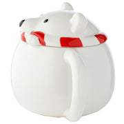 Adoramals Polar Bear Peeping Lid Ceramic Lidded Mug