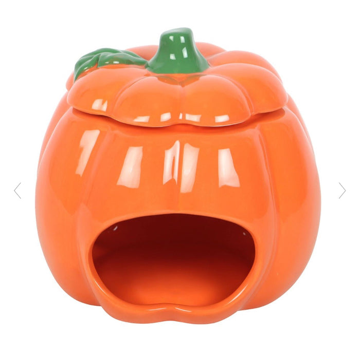 Halloween Autumn Decor Smiling Pumpkin Oil Burner & Wax Melt Warmer