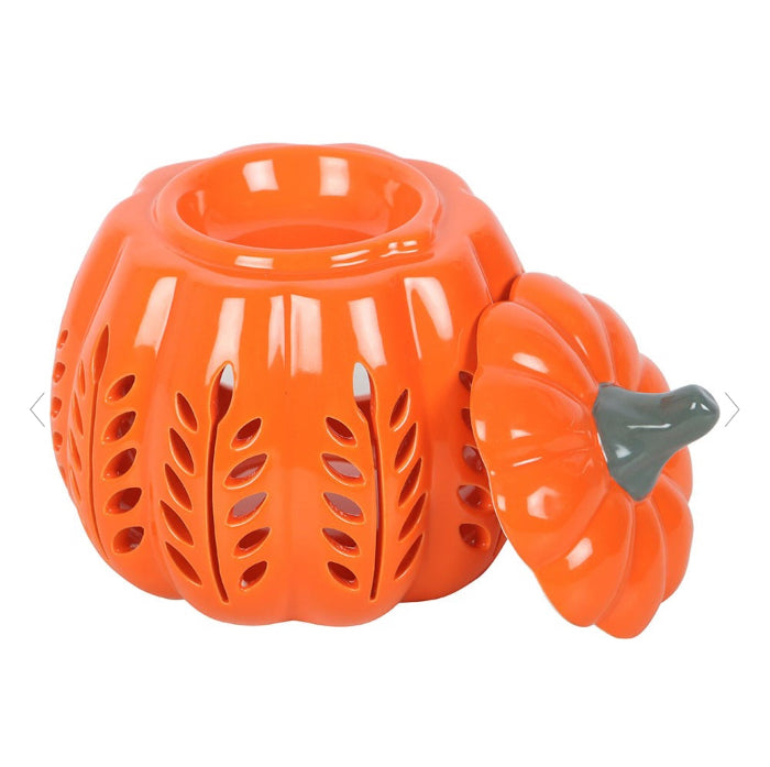 Autumn Home Decor Orange Leaf Pumpkin Oil Burner & Wax Melt Warmer