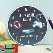 Personalised Children’s Gaming Wooden Clock