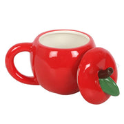Autumn Apple Shaped Lidded Mug - Home Decor