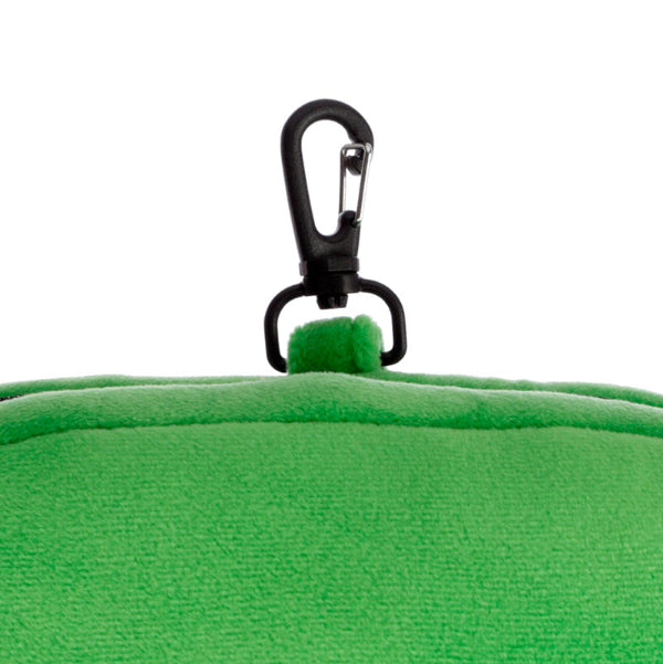 Relaxeazzz Minecraft Creeper Shaped Plush Travel Pillow & Eye Mask