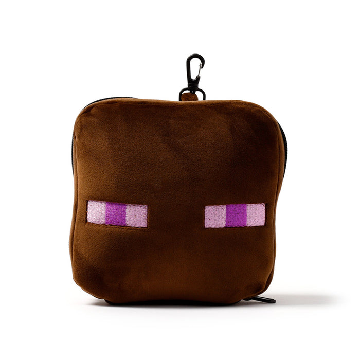 Relaxeazzz Minecraft Enderman Shaped Plush Travel Pillow & Eye Mask
