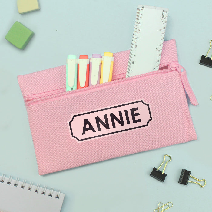 Personalised Children’s Pink Pencil Case