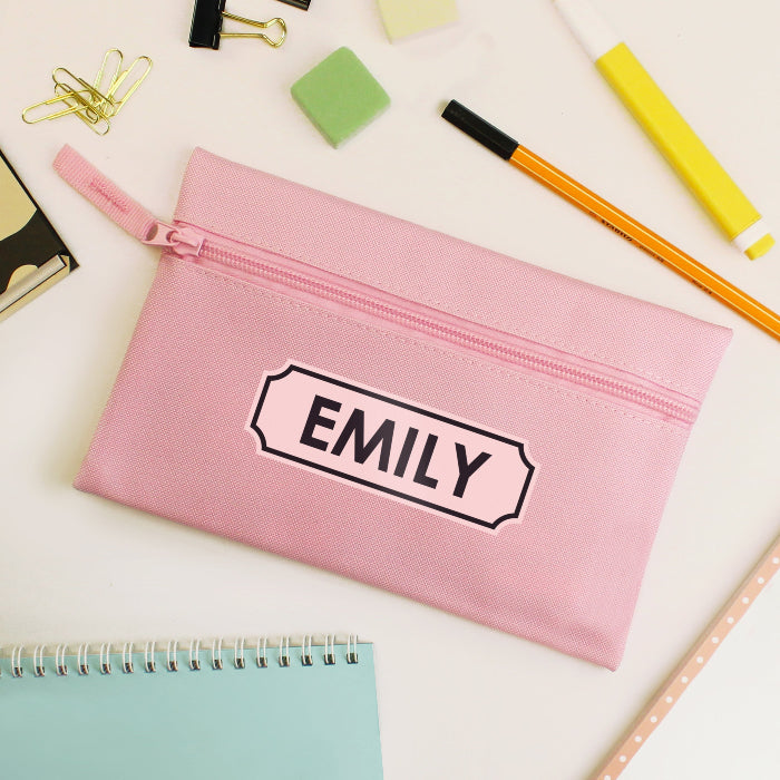 Personalised Children’s Pink Pencil Case