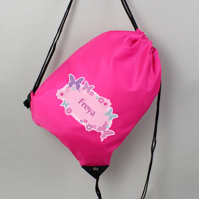 Personalised Children’s Butterfly Swimming & Kit Bag