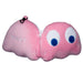 Relaxeazzz Pac-Man Pink Ghost Shaped Travel Pillow & Eye Mask