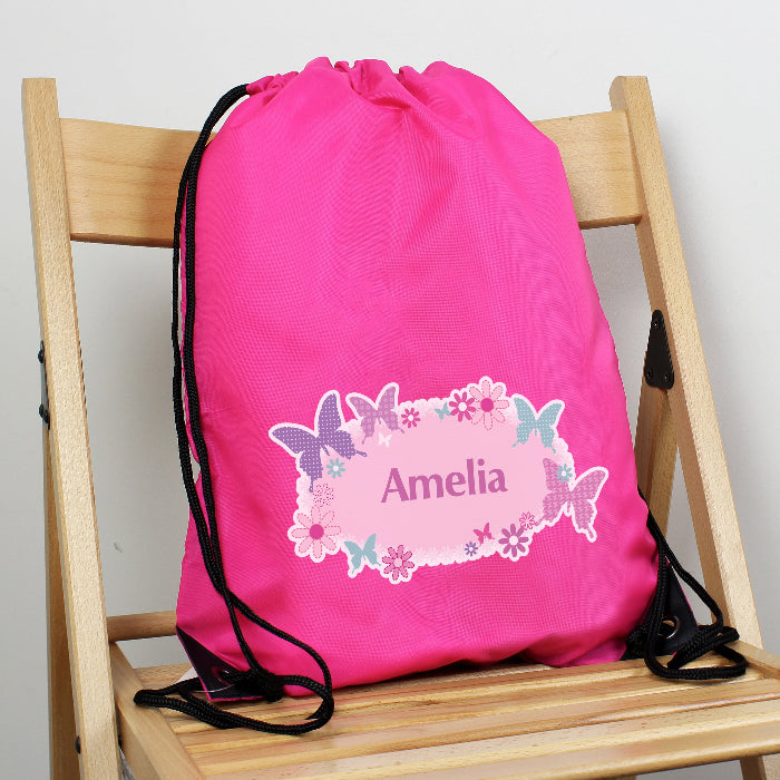 Personalised Children’s Butterfly Swimming & Kit Bag