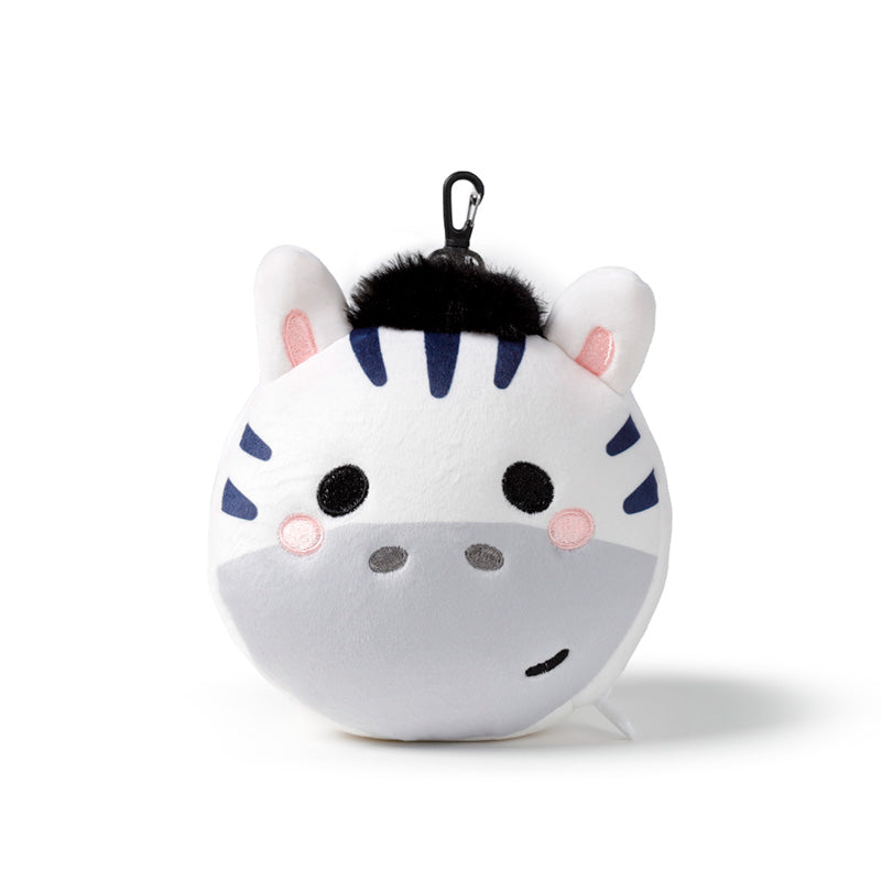 Relaxeazzz Adoramals Bali the Zebra Plush Travel Pillow & Eye Mask
