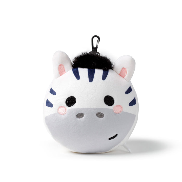 Relaxeazzz Adoramals Bali the Zebra Plush Travel Pillow & Eye Mask