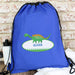 Personalised Dinosaur Blue Swimming & Kit Bag