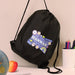 Personalised Children’s Good Vibes Black Swimming & Kit Bag
