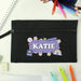 Personalised Children’s Good Vibes Black Pencil Case