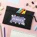 Personalised Children’s Good Vibes Black Pencil Case