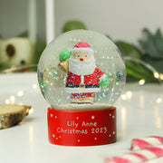 Personalised Santa Christmas Snow Globe - Any Message