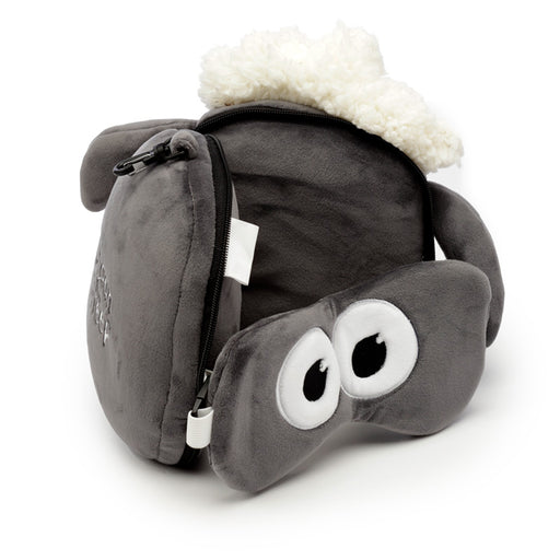 Relaxeazzz Shaun the Sheep Plush Travel Pillow & Eye Mask