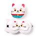 Relaxeazzz Maneki Neko Lucky Cat Plush Travel Pillow & Eye Mask