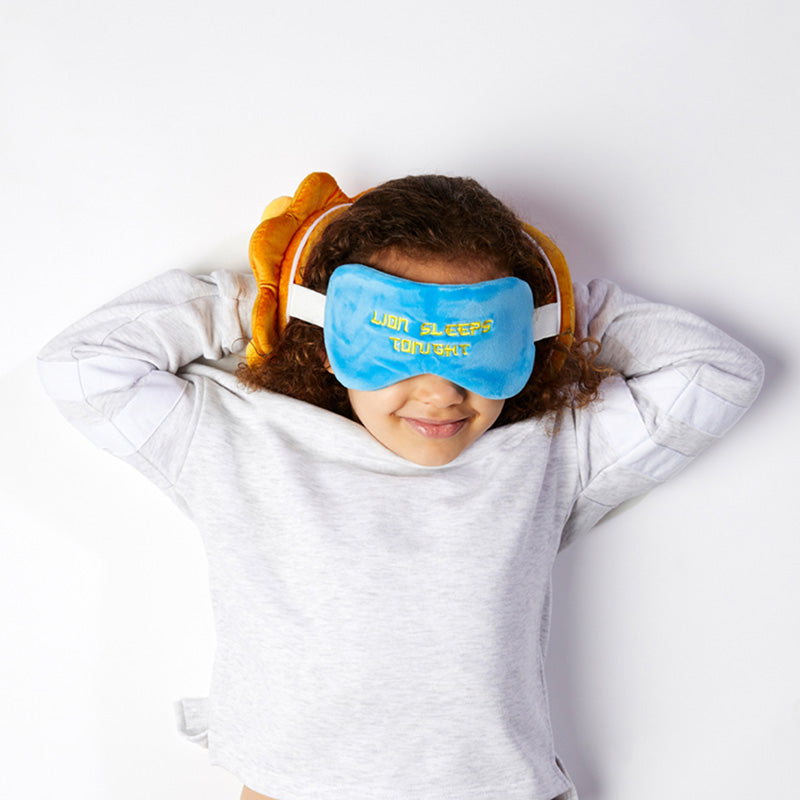 Relaxeazzz Lion Plush Travel Pillow & Eye Mask