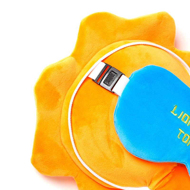 Relaxeazzz Lion Plush Travel Pillow & Eye Mask