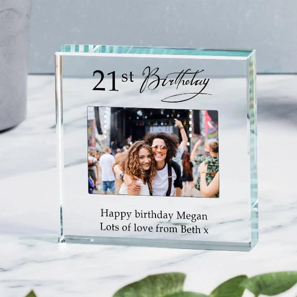 Personalised 21st Birthday Photo Gift Plaque