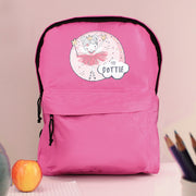 Personalised Princess Ballerina Pink Backpack - Back To School