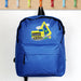Personalised Children’s Digger Blue Backpack - Back To School
