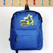 Personalised Children’s Digger Blue Backpack - Back To School