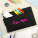 Personalised Children’s Pink Name Black Pencil Case