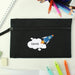 Personalised Children’s Rocket Black Pencil Case