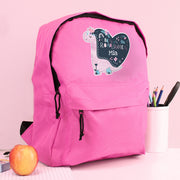 Personalised Children’s Dinosaur Pink Backpack - Back To School