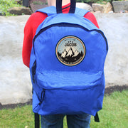 Personalised Children’s Adventure Blue Backpack - Back To School