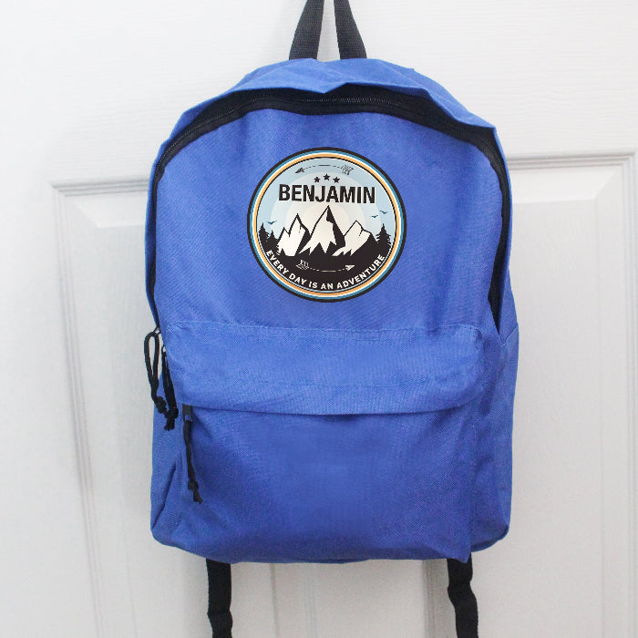 Personalised Children’s Adventure Blue Backpack - Back To School