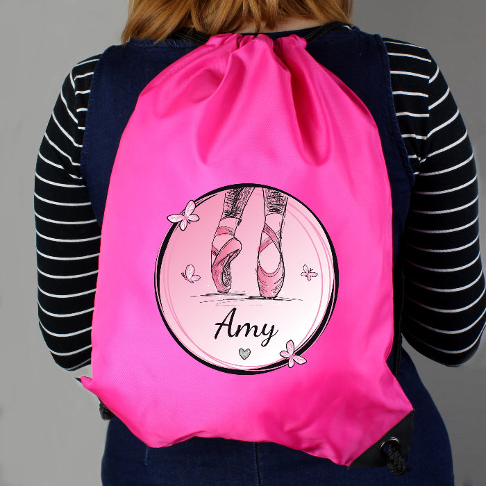 Personalised Ballet Design Pink Kit Bag
