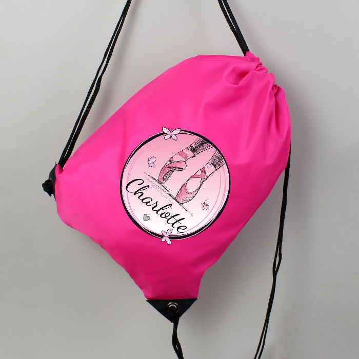 Personalised Ballet Design Pink Kit Bag