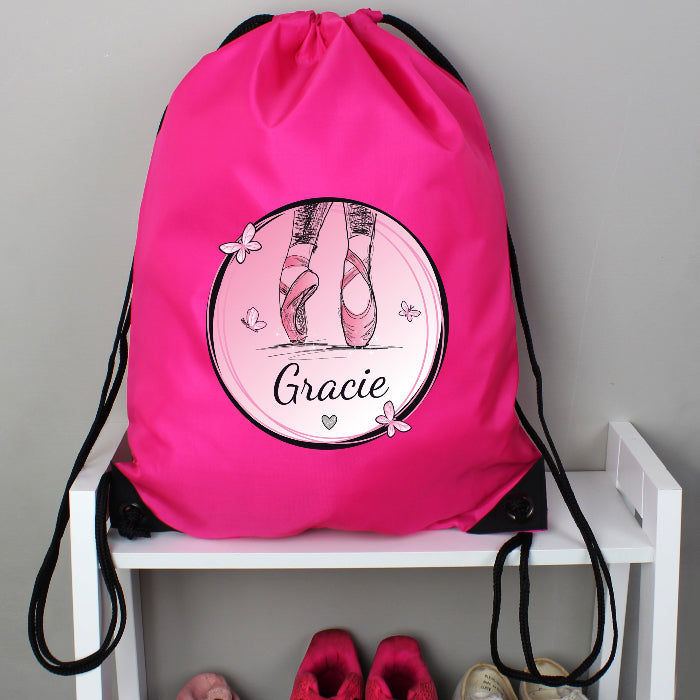 Personalised Ballet Design Pink Kit Bag